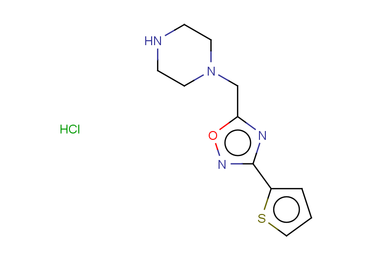 1-{[3-(thiophen-2-yl)-1,2,4-oxadiazol-5-yl]methyl}piperazine hydrochloride