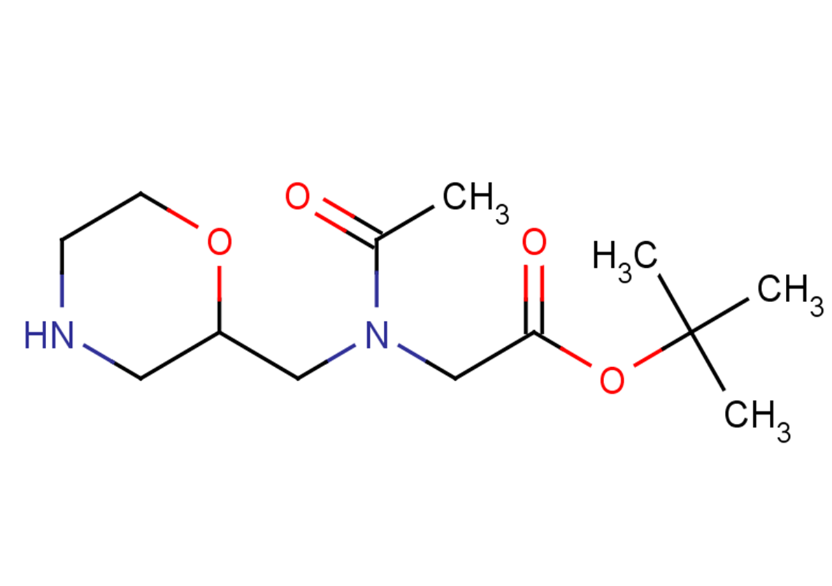 tert-butyl 2-{N-[(morpholin-2-yl)methyl]acetamido}acetate