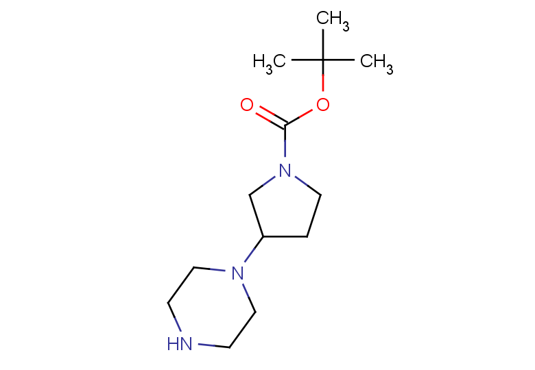 tert-butyl 3-(piperazin-1-yl)pyrrolidine-1-carboxylate