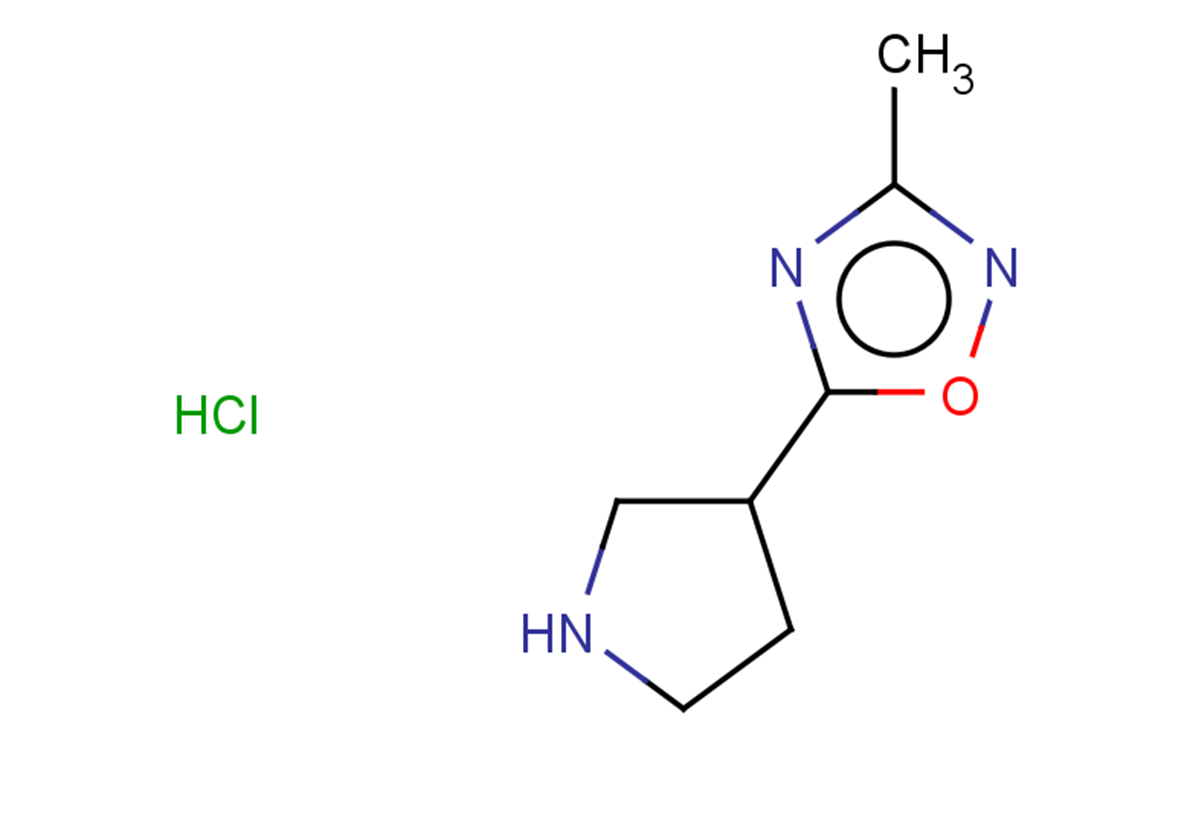 3-methyl-5-(pyrrolidin-3-yl)-1,2,4-oxadiazole hydrochloride