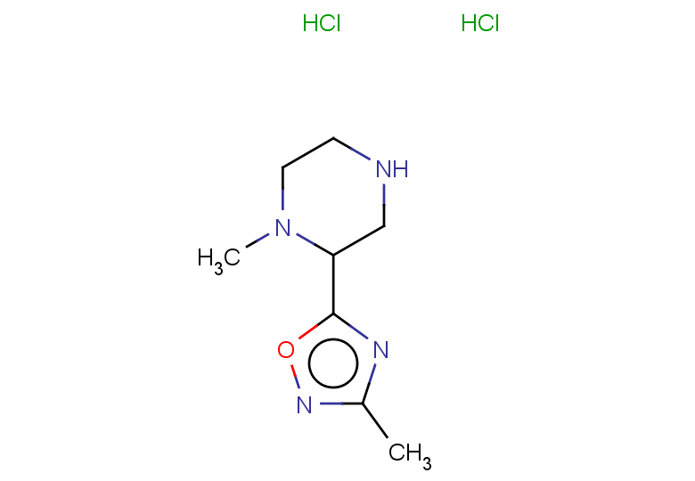 1-methyl-2-(3-methyl-1,2,4-oxadiazol-5-yl)piperazine dihydrochloride