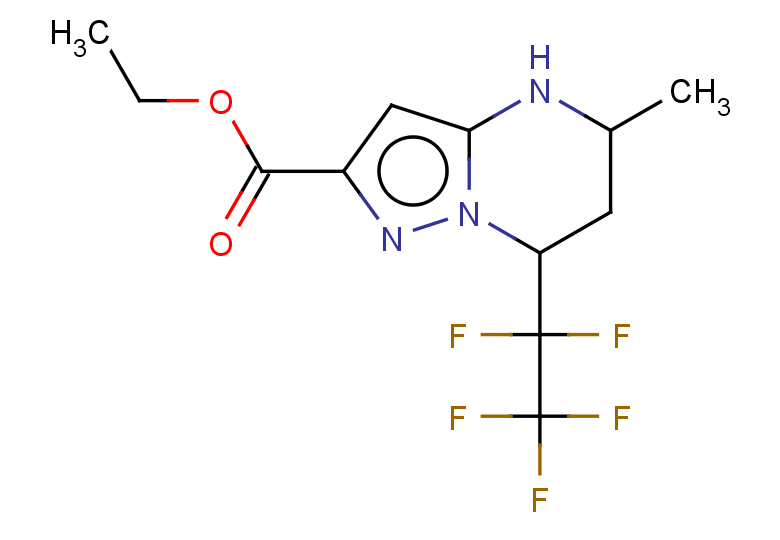 ETHYL 5-METHYL-7-(PENTAFLUOROETHYL)-4,5,6,7-TETRAHYDROPYRAZOLO[1,5-A]PYRI+