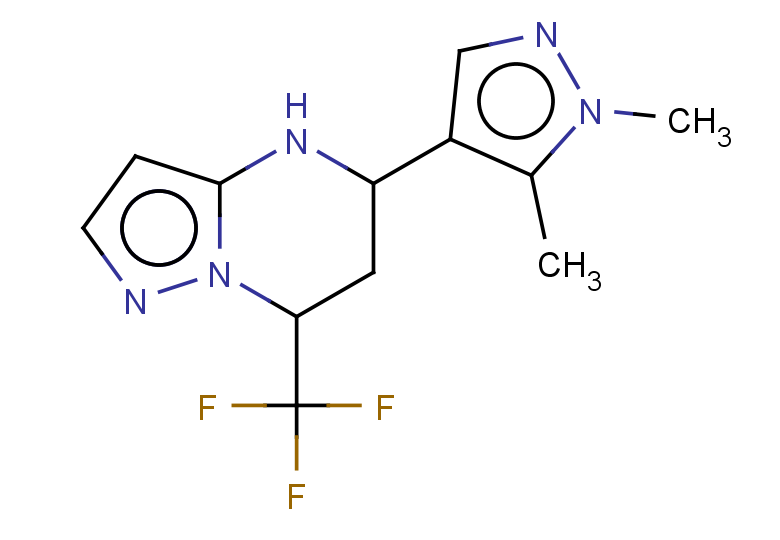 5-(1,5-DIMETHYL-1H-PYRAZOL-4-YL)-7-(TRIFLUOROMETHYL)-4,5,6,7-TETRAHYDROPY+
