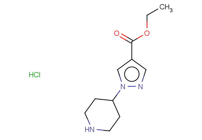 ethyl 1-(piperidin-4-yl)-1H-pyrazole-4-carboxylate hydrochloride