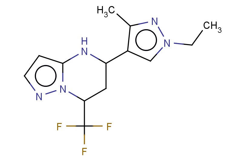 5-(1-ETHYL-3-METHYL-1H-PYRAZOL-4-YL)-7-(TRIFLUOROMETHYL)-4,5,6,7-TETRAHYD+