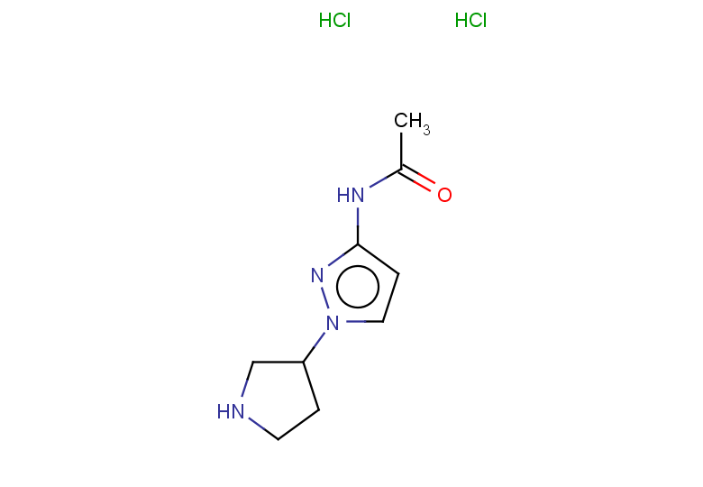 N-[1-(pyrrolidin-3-yl)-1H-pyrazol-3-yl]acetamide dihydrochloride