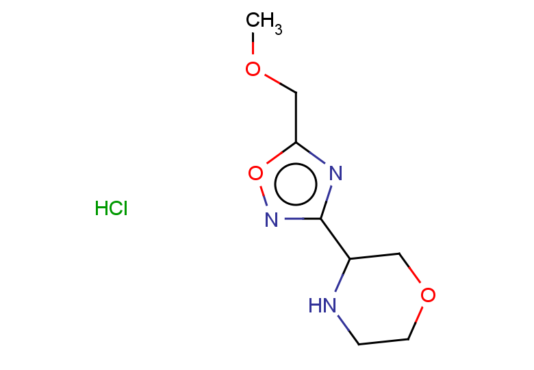 3-[5-(methoxymethyl)-1,2,4-oxadiazol-3-yl]morpholine hydrochloride