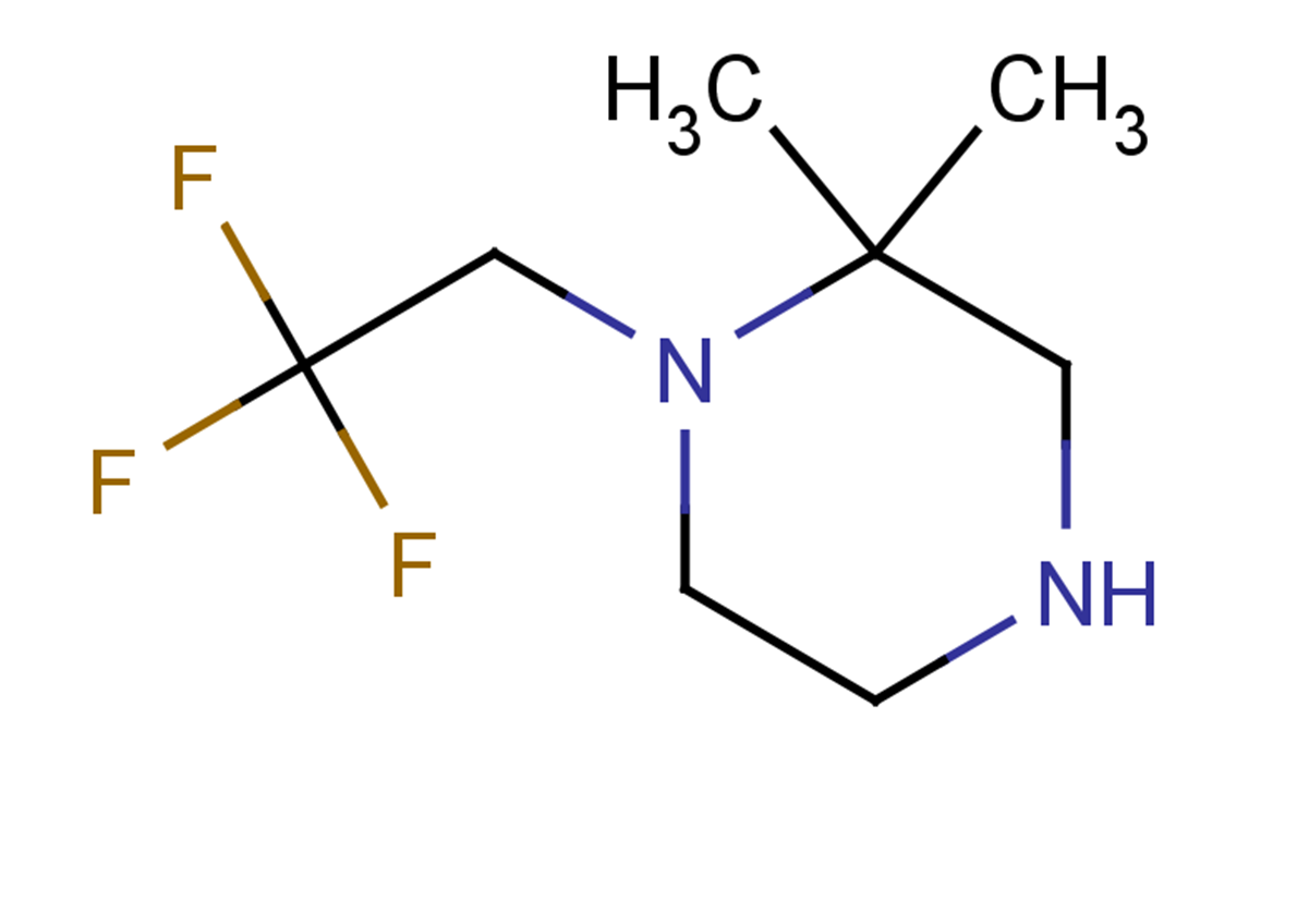 2,2-dimethyl-1-(2,2,2-trifluoroethyl)piperazine