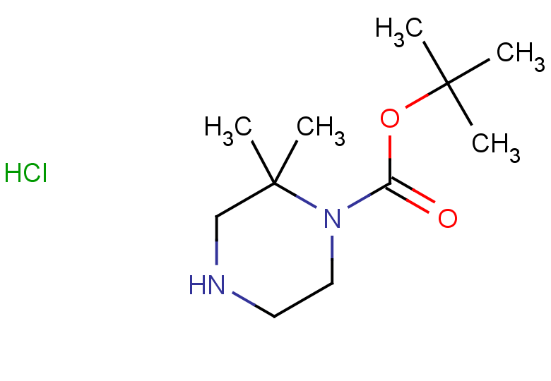 tert-butyl 2,2-dimethylpiperazine-1-carboxylate hydrochloride