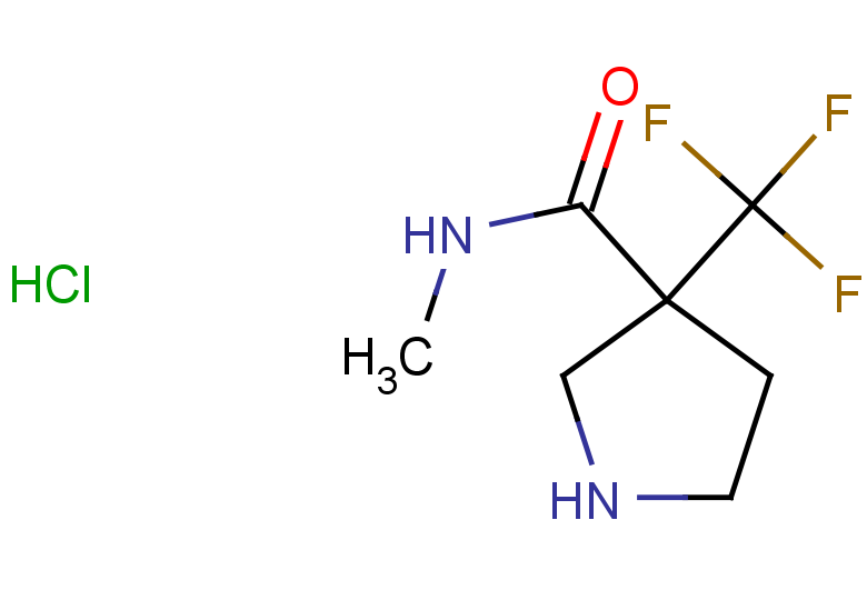 N-methyl-3-(trifluoromethyl)pyrrolidine-3-carboxamide hydrochloride