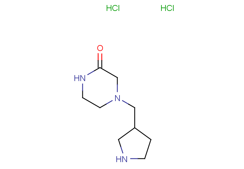 4-(pyrrolidin-3-ylmethyl)piperazin-2-one dihydrochloride