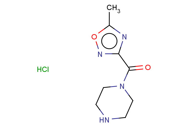 1-(5-methyl-1,2,4-oxadiazole-3-carbonyl)piperazine hydrochloride