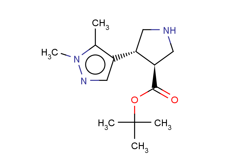 rac-tert-butyl (3R,4S)-4-(1,5-dimethyl-1H-pyrazol-4-yl)pyrrolidine-3-carboxylate, trans