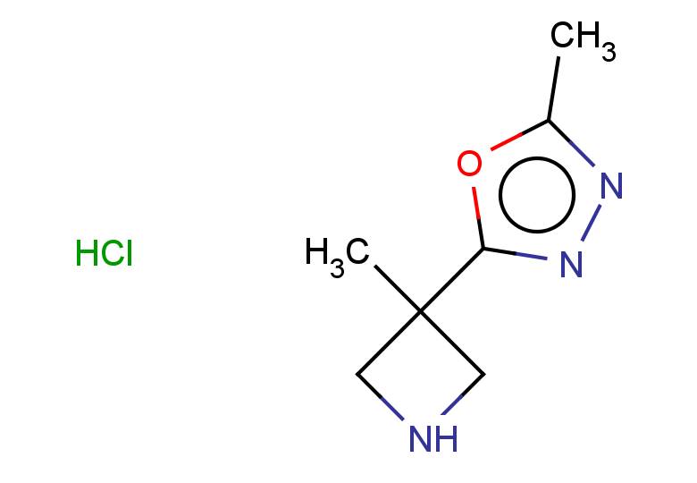 2-methyl-5-(3-methylazetidin-3-yl)-1,3,4-oxadiazole hydrochloride