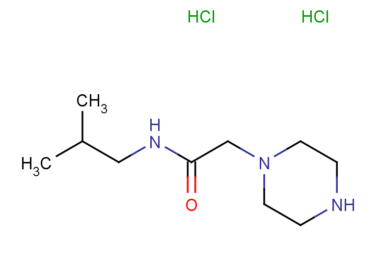 N-(2-methylpropyl)-2-(piperazin-1-yl)acetamide dihydrochloride