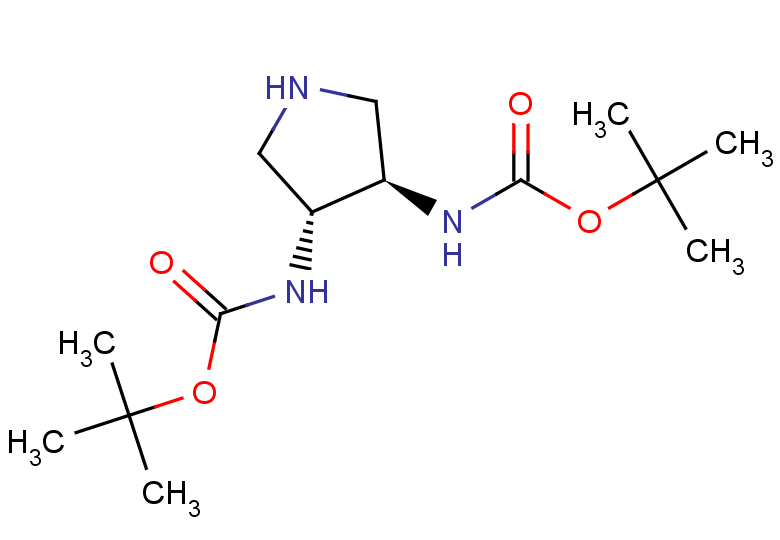 rac-tert-butyl N-[(3R,4R)-4-{[(tert-butoxy)carbonyl]amino}pyrrolidin-3-yl]carbamate, trans