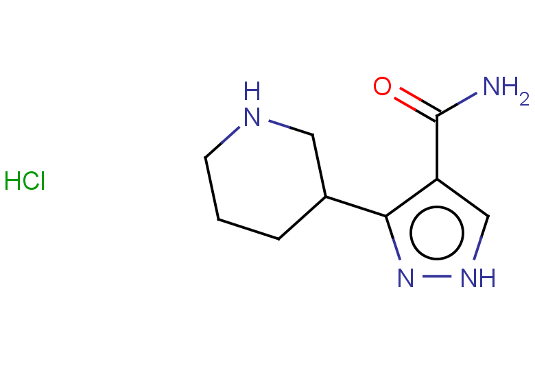 3-(piperidin-3-yl)-1H-pyrazole-4-carboxamide hydrochloride