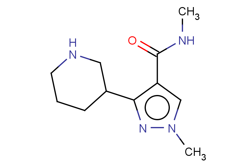 N,1-dimethyl-3-(piperidin-3-yl)-1H-pyrazole-4-carboxamide