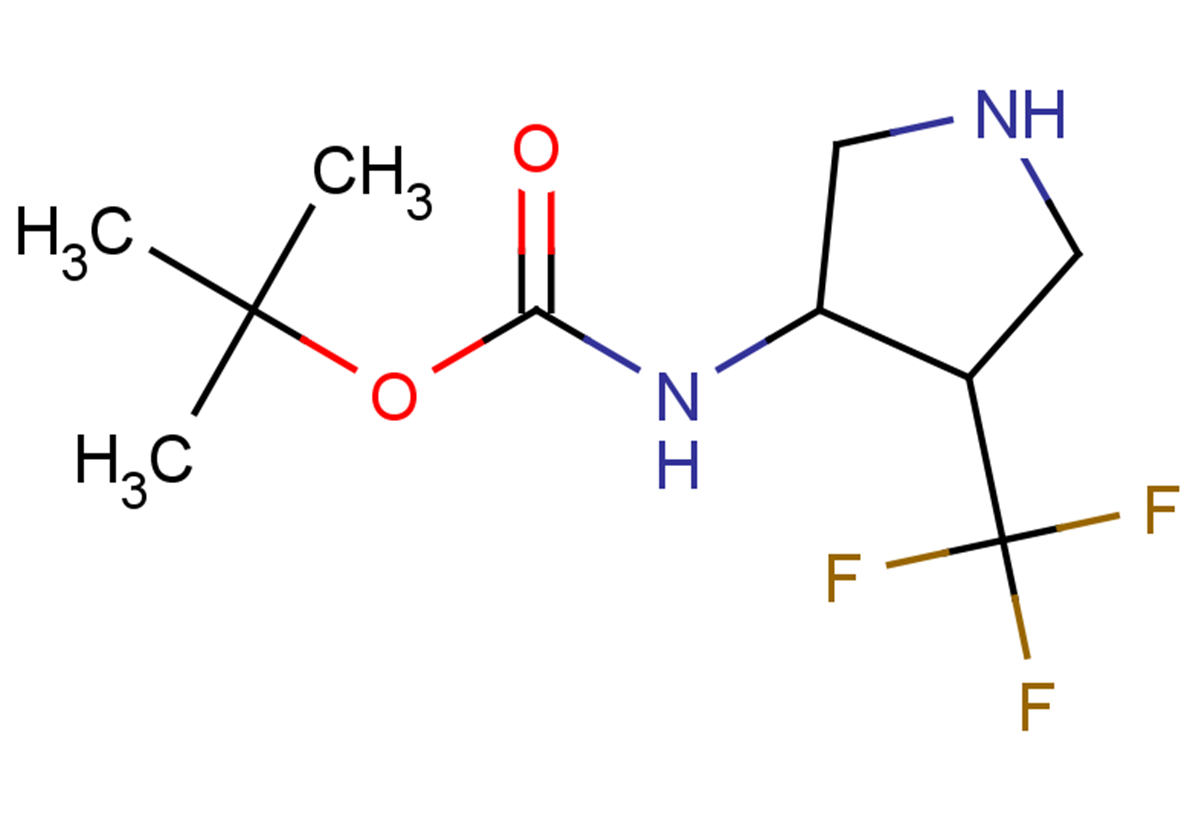 tert-butyl N-[4-(trifluoromethyl)pyrrolidin-3-yl]carbamate