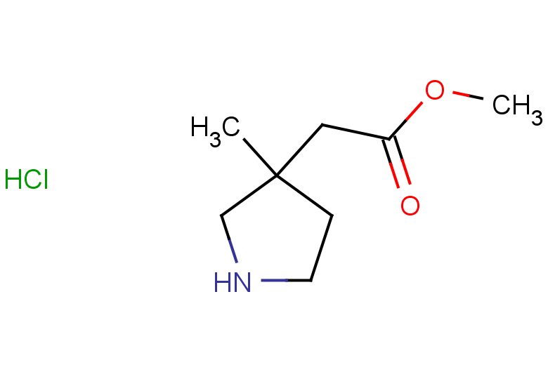 methyl 2-(3-methylpyrrolidin-3-yl)acetate hydrochloride