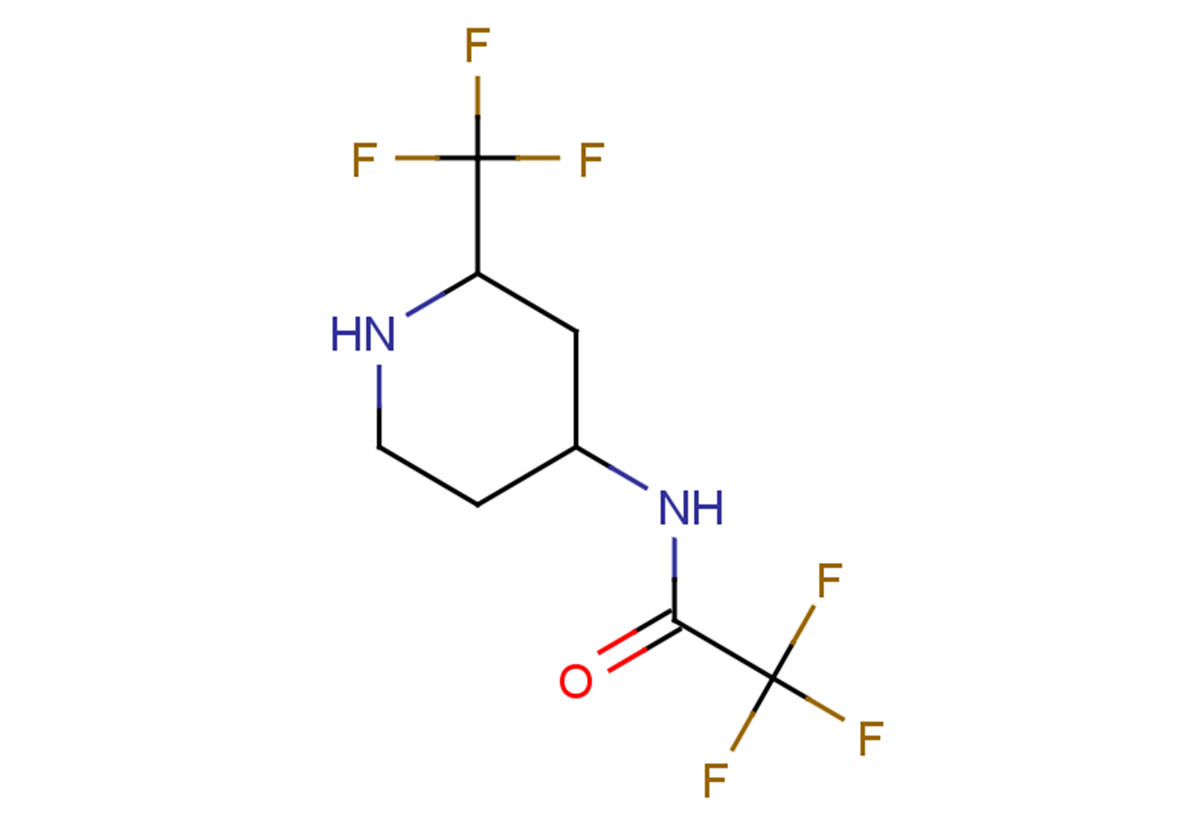 2,2,2-trifluoro-N-[2-(trifluoromethyl)piperidin-4-yl]acetamide