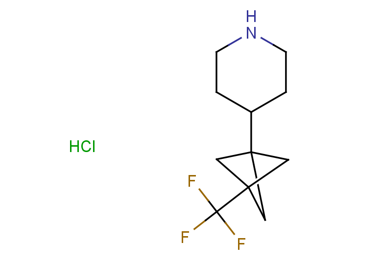4-[3-(trifluoromethyl)bicyclo[1.1.1]pentan-1-yl]piperidine hydrochloride