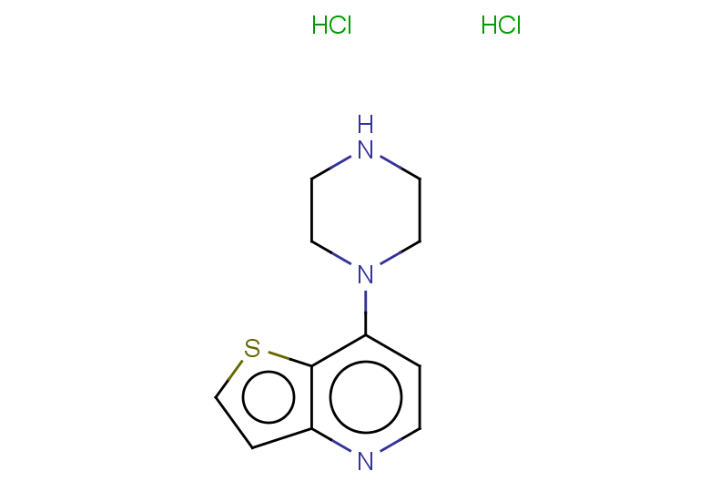 1-{thieno[3,2-b]pyridin-7-yl}piperazine dihydrochloride