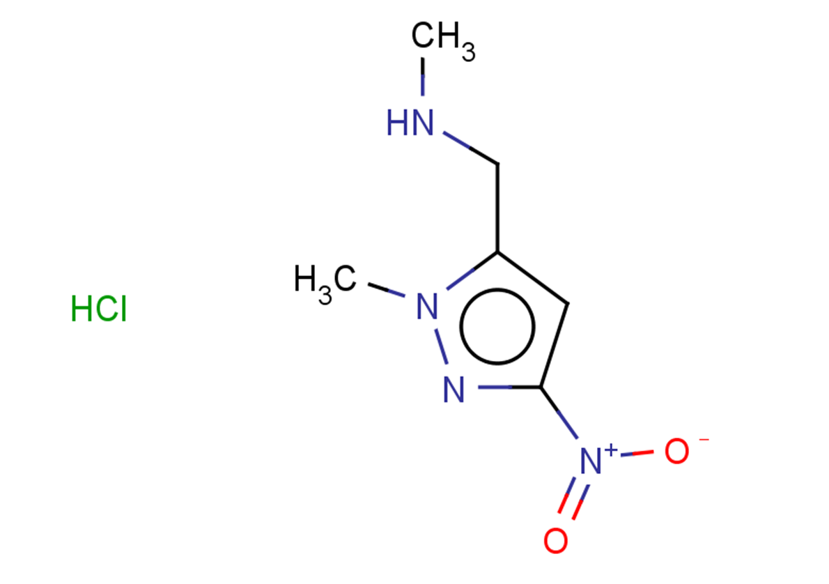 methyl[(1-methyl-3-nitro-1H-pyrazol-5-yl)methyl]amine hydrochloride