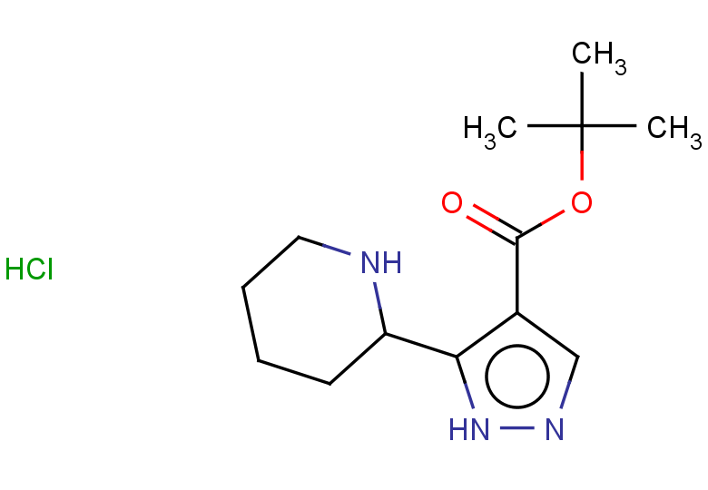 tert-butyl 5-(piperidin-2-yl)-1H-pyrazole-4-carboxylate hydrochloride
