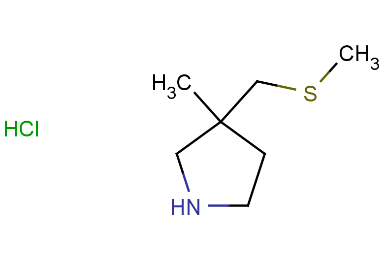 3-methyl-3-[(methylsulfanyl)methyl]pyrrolidine hydrochloride