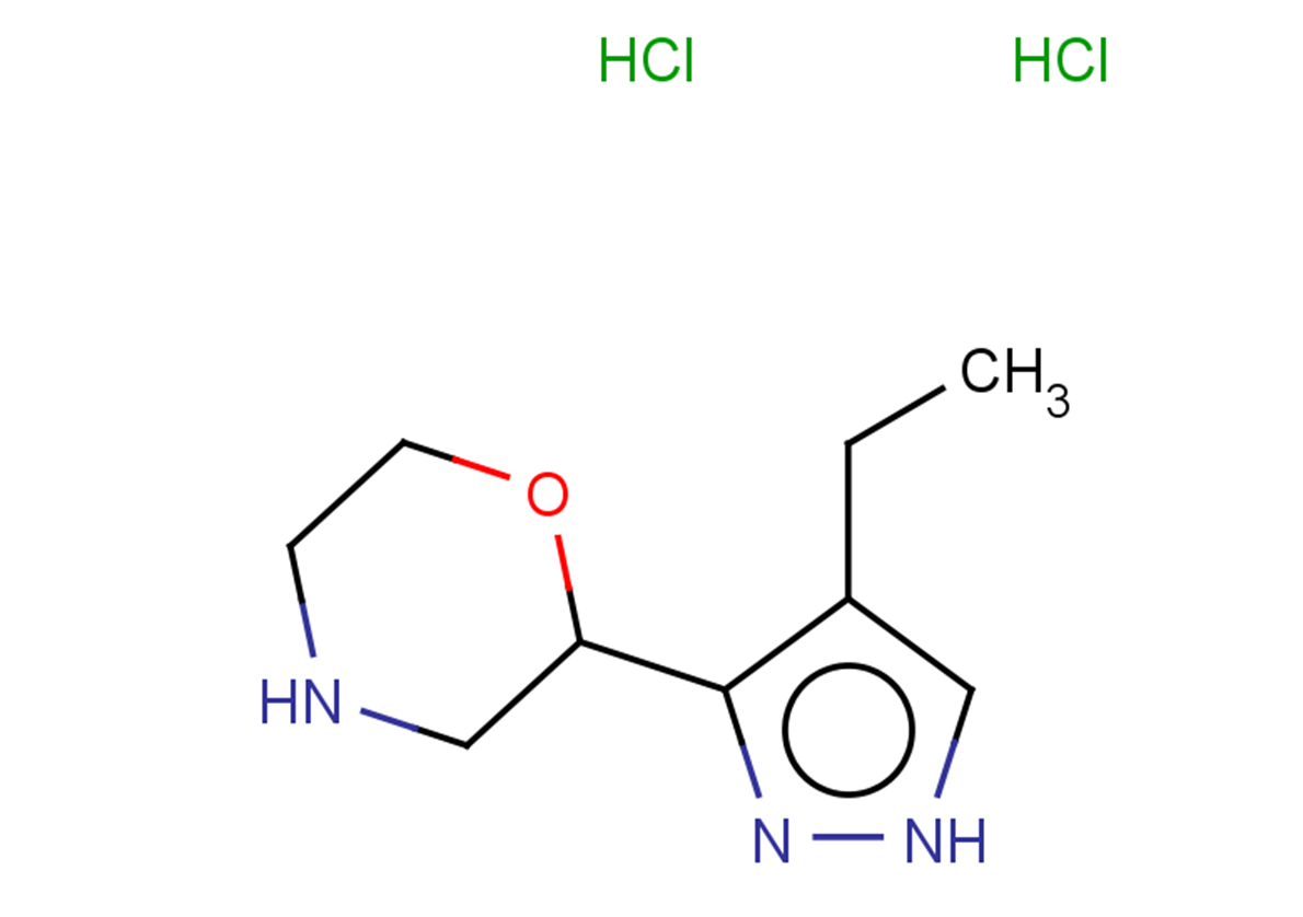 2-(4-ethyl-1H-pyrazol-3-yl)morpholine dihydrochloride