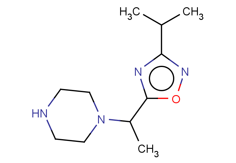 1-{1-[3-(propan-2-yl)-1,2,4-oxadiazol-5-yl]ethyl}piperazine