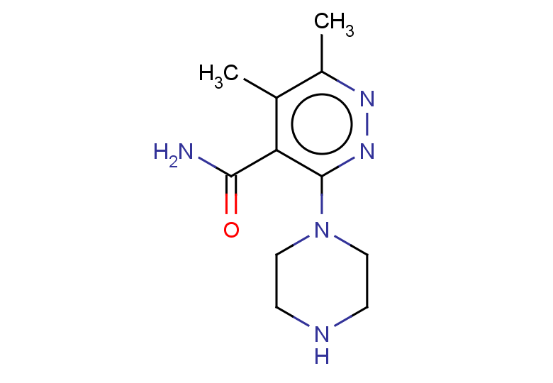 5,6-dimethyl-3-(piperazin-1-yl)pyridazine-4-carboxamide