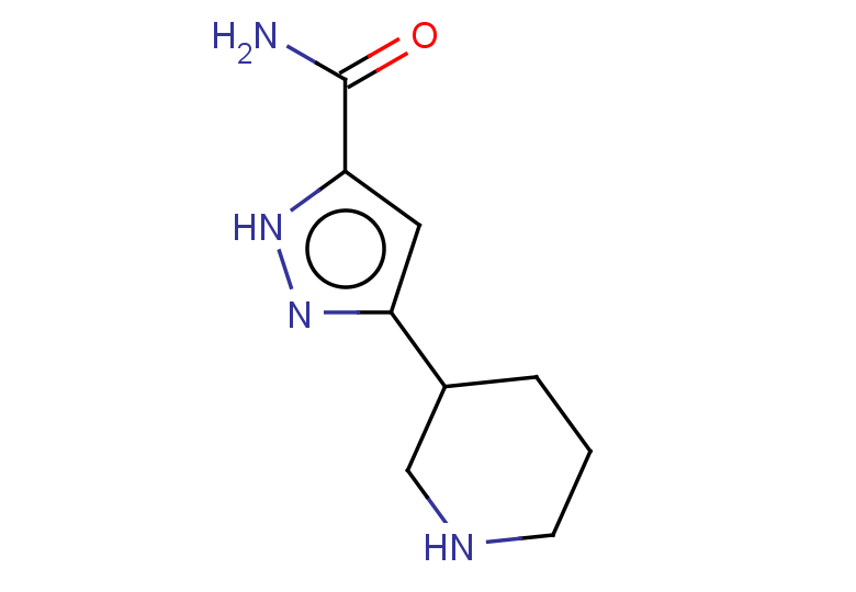 3-(piperidin-3-yl)-1H-pyrazole-5-carboxamide