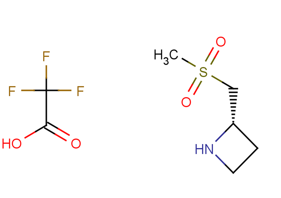 (2S)-2-(methanesulfonylmethyl)azetidine, trifluoroacetic acid