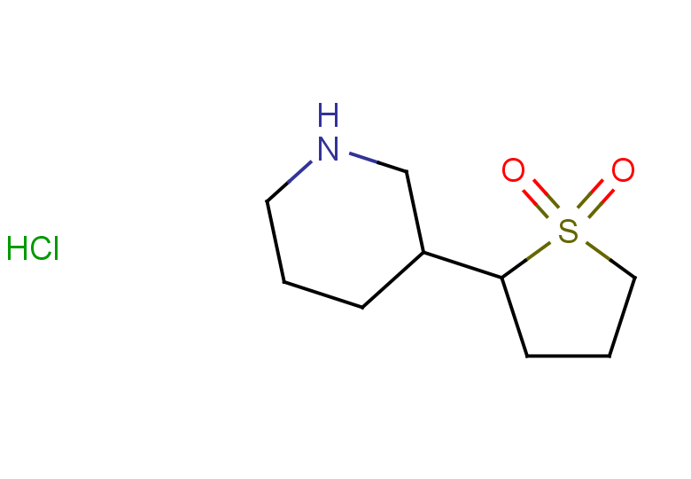 2-(piperidin-3-yl)-1$l^{6}-thiolane-1,1-dione hydrochloride