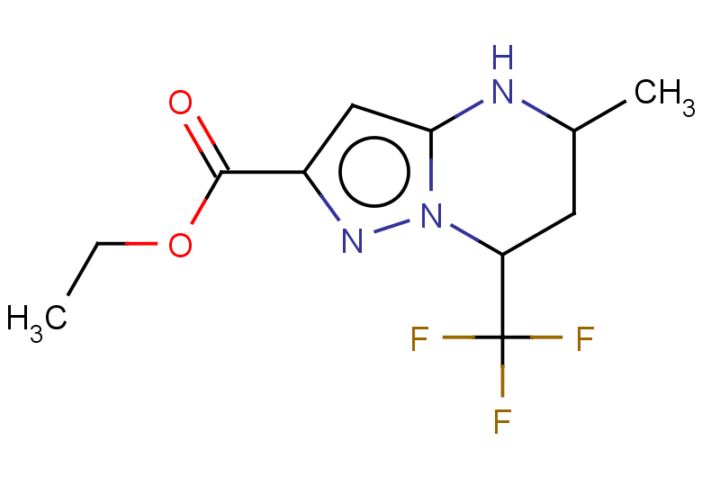 ETHYL 5-METHYL-7-(TRIFLUOROMETHYL)-4,5,6,7-TETRAHYDROPYRAZOLO[1,5-A]PYRIM+