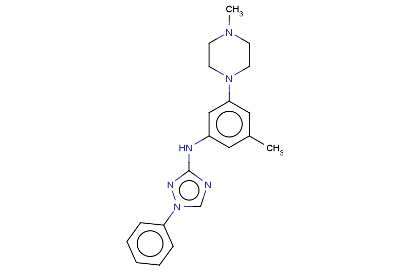 N-[3-methyl-5-(4-methylpiperazin-1-yl)phenyl]-1-phenyl-1H-1,2,4-triazol-3-amine