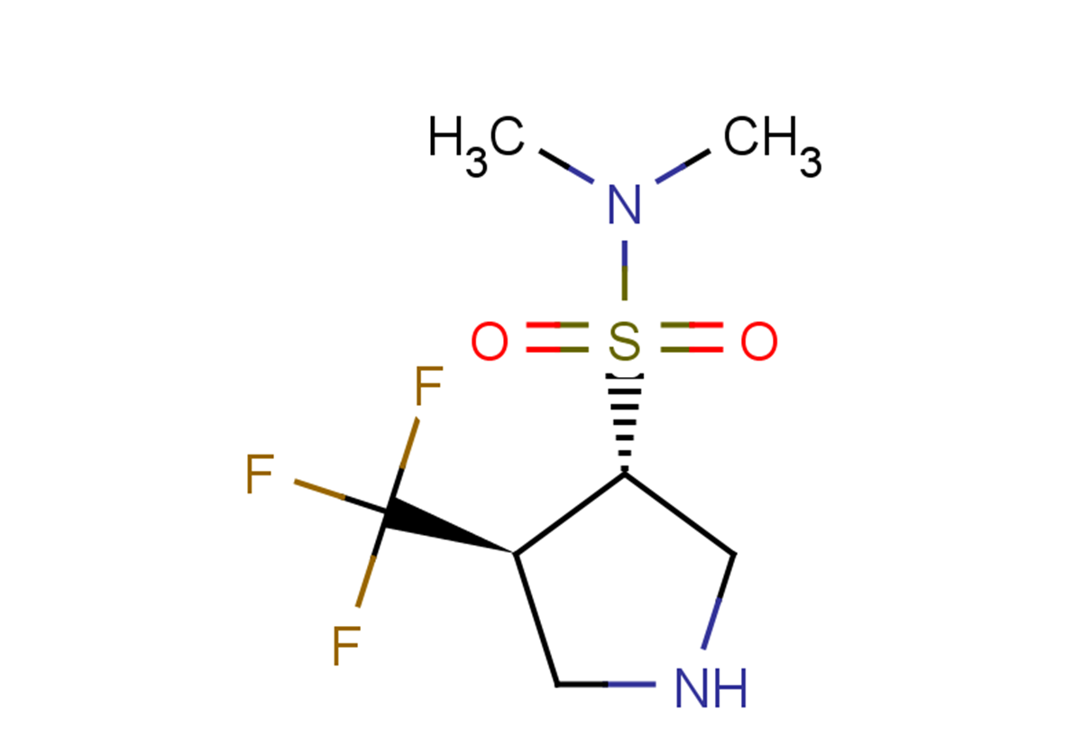 rac-(3R,4R)-N,N-dimethyl-4-(trifluoromethyl)pyrrolidine-3-sulfonamide, trans