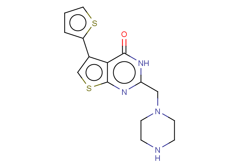 2-(piperazin-1-ylmethyl)-5-(thiophen-2-yl)-3H,4H-thieno[2,3-d]pyrimidin-4-one