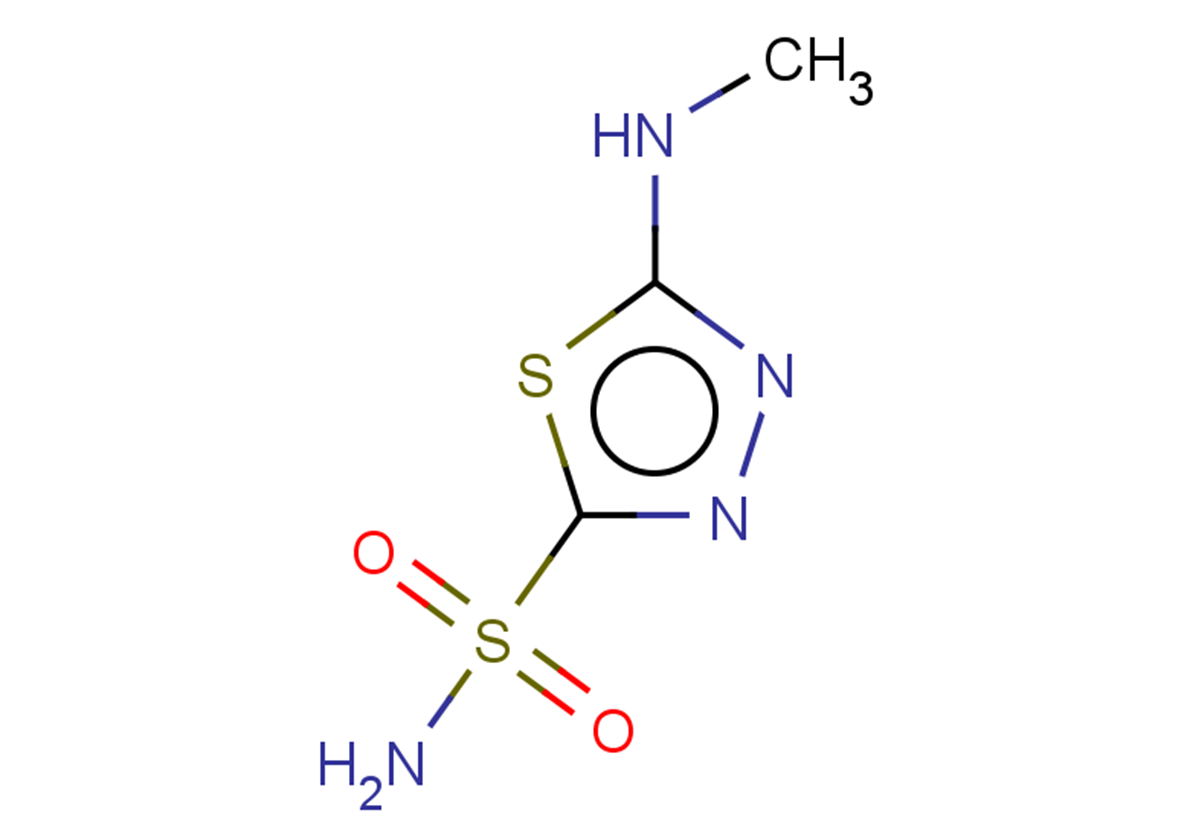 5-(methylamino)-1,3,4-thiadiazole-2-sulfonamide