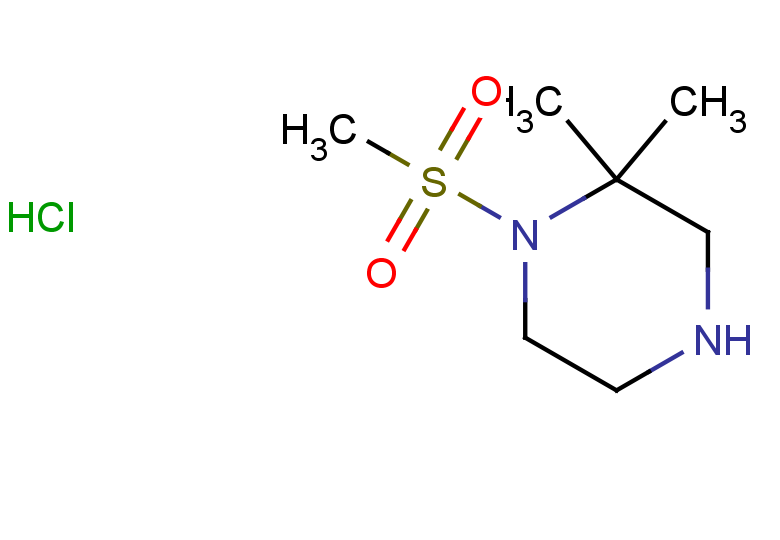1-methanesulfonyl-2,2-dimethylpiperazine hydrochloride