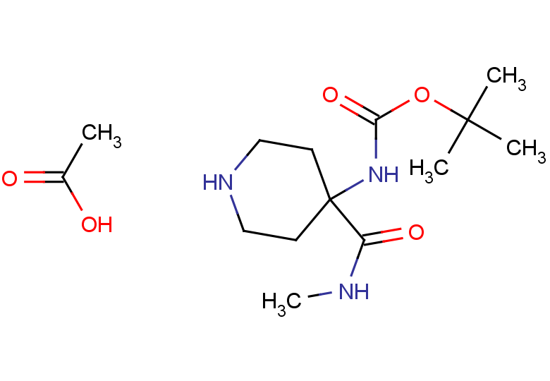 acetic acid; tert-butyl N-[4-(methylcarbamoyl)piperidin-4-yl]carbamate