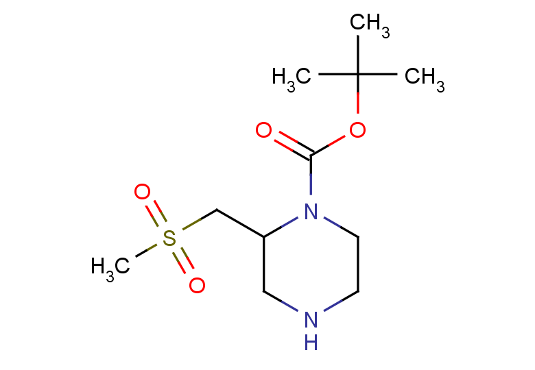 tert-butyl 2-(methanesulfonylmethyl)piperazine-1-carboxylate