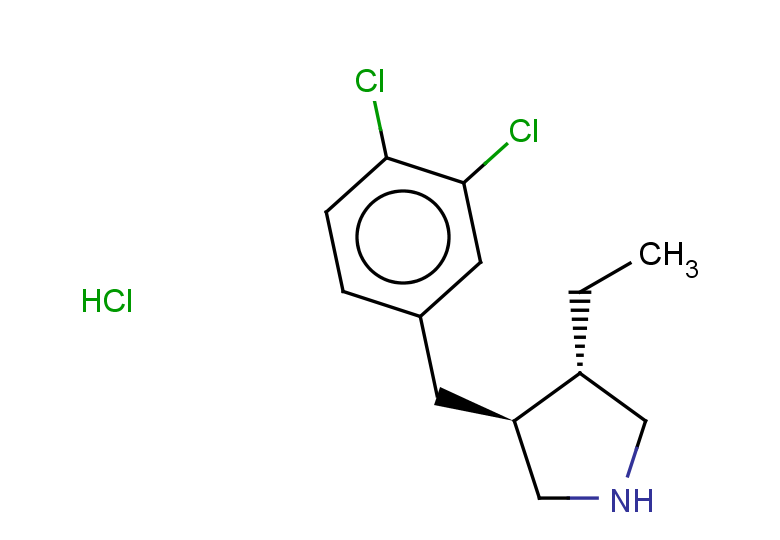 (3S,4S)-3-[(3,4-dichlorophenyl)methyl]-4-ethylpyrrolidine hydrochloride