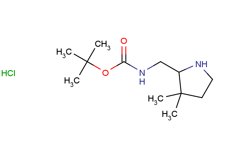 tert-butyl N-[(3,3-dimethylpyrrolidin-2-yl)methyl]carbamate hydrochloride