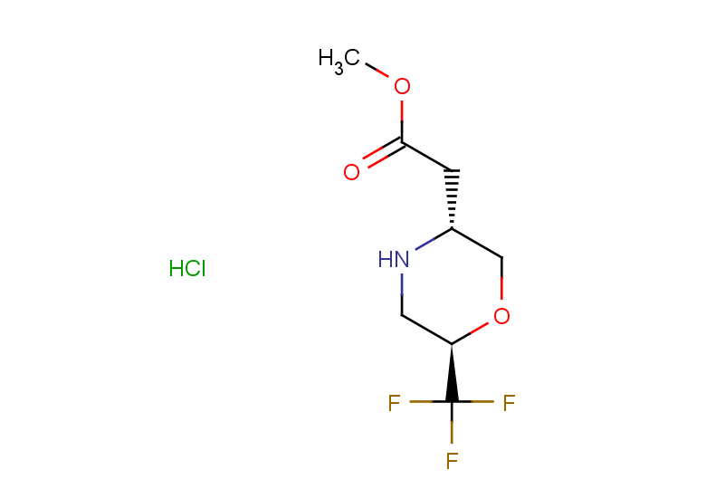 rac-methyl 2-[(3R,6R)-6-(trifluoromethyl)morpholin-3-yl]acetate hydrochloride