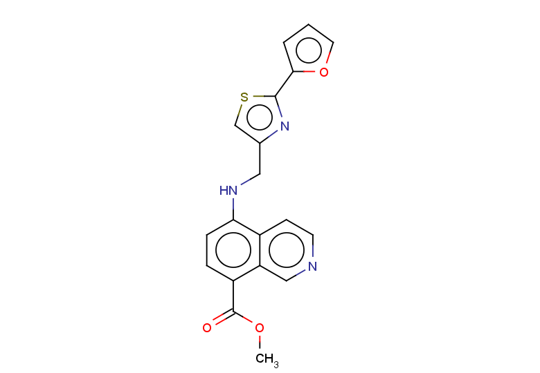 methyl 5-({[2-(furan-2-yl)-1,3-thiazol-4-yl]methyl}amino)isoquinoline-8-carboxylate