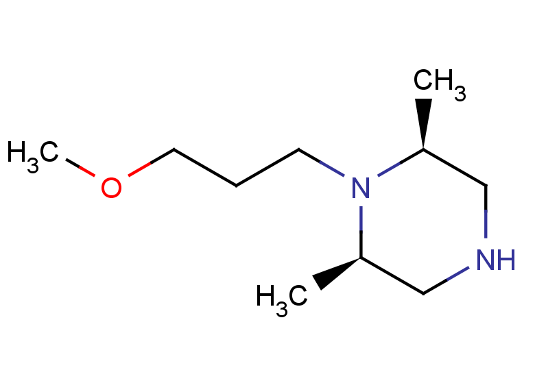 (2R,6S)-1-(3-methoxypropyl)-2,6-dimethylpiperazine, cis