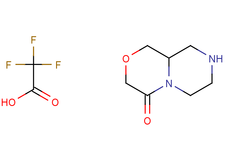 octahydropyrazino[2,1-c][1,4]oxazin-4-one, trifluoroacetic acid